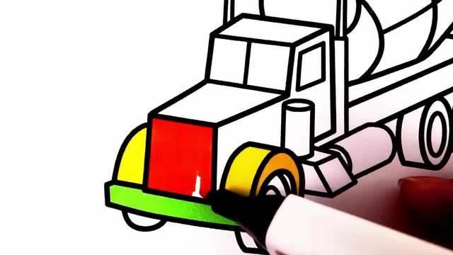 搅拌车简笔画 搅拌车简笔画图片大全