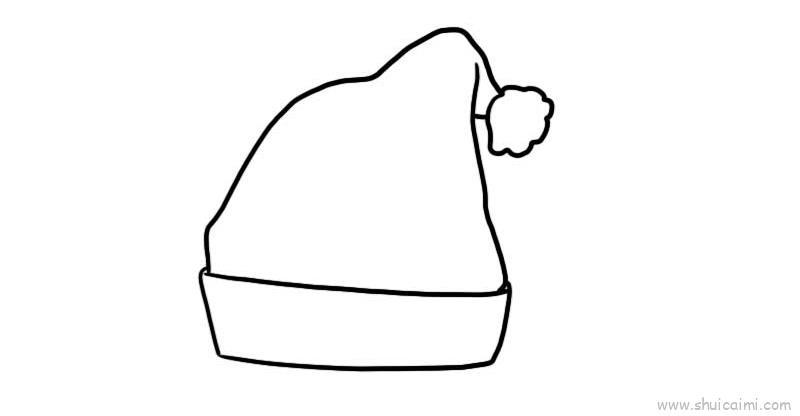 圣诞节帽子儿童画怎么画 圣诞节帽子简笔画画法