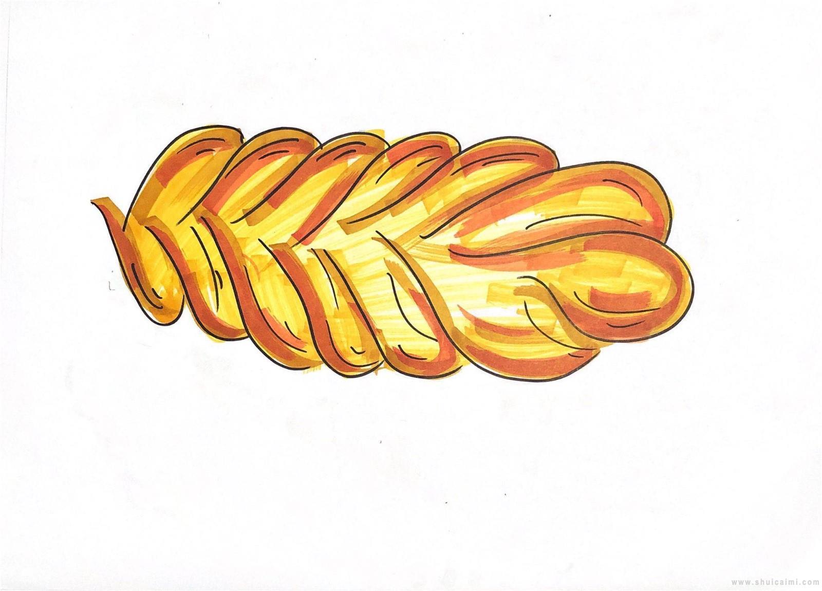 麻花简笔画怎么画 麻花简笔画步骤