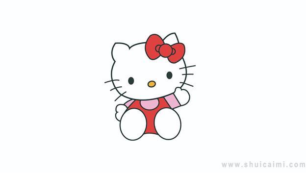 hello kitty简笔画怎么画 hello kitty简笔画简单又好看