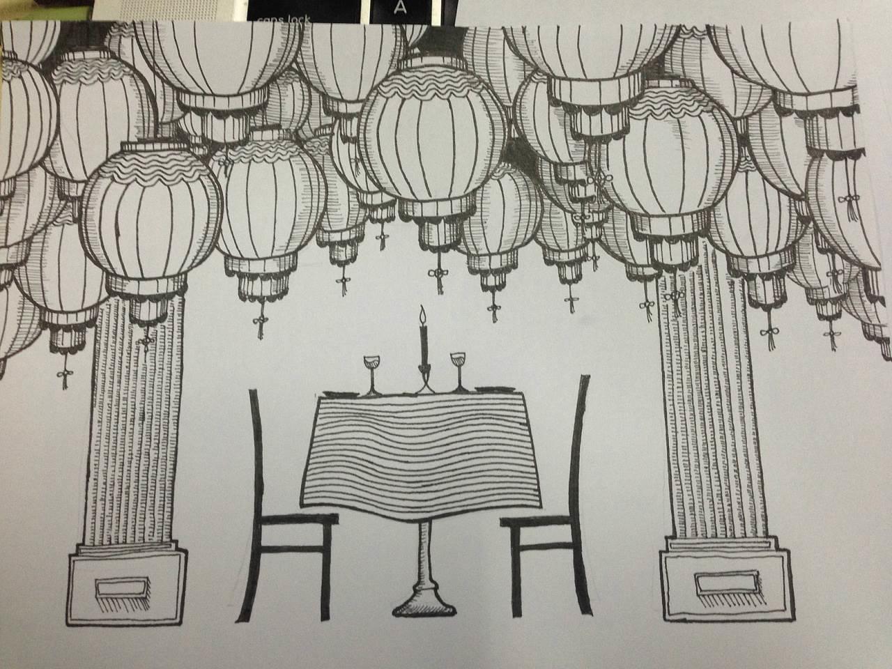 街道灯笼简笔画 街道灯笼简笔画怎么画