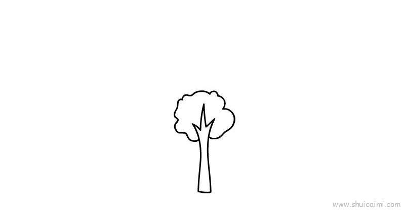 小树儿童画怎么画 小树简笔画画法