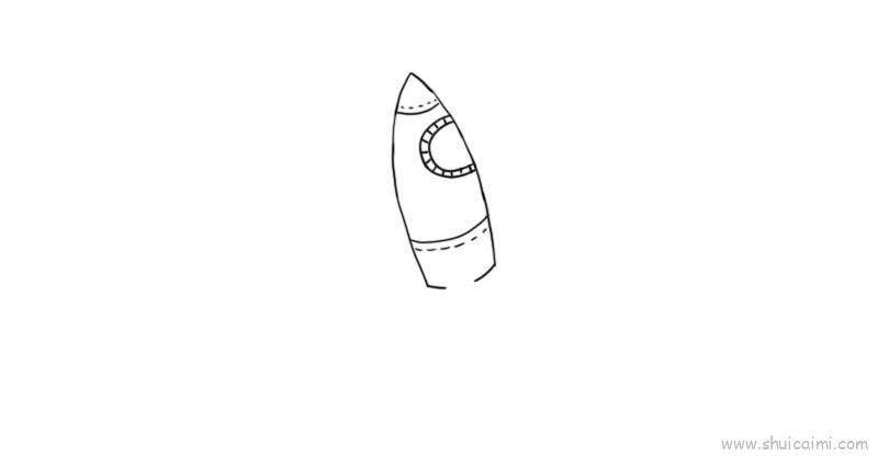 火箭儿童画怎么画 火箭简笔画好看