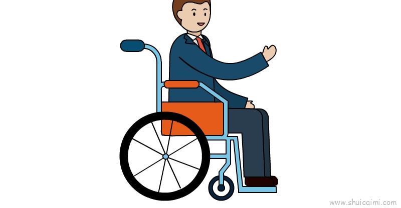关爱残疾人教程儿童画怎么画 关爱残疾人教程简笔画简单