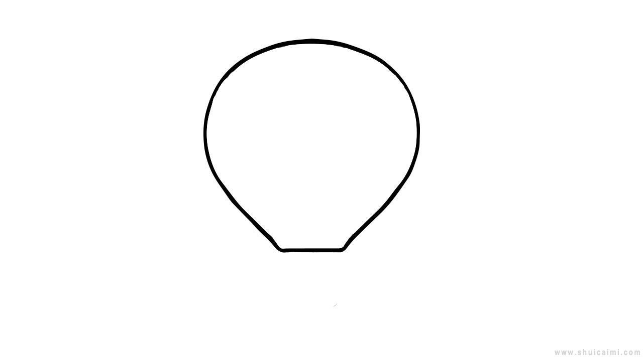 跟着步骤来学一学热气球简笔画怎么画