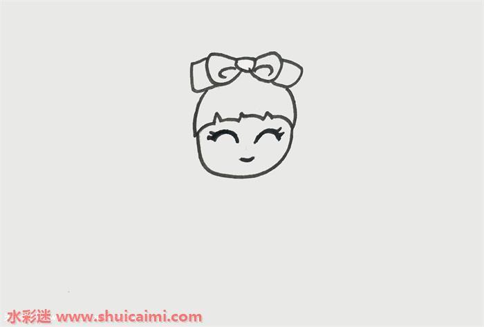 美少女怎么画 美少女简笔画步骤图