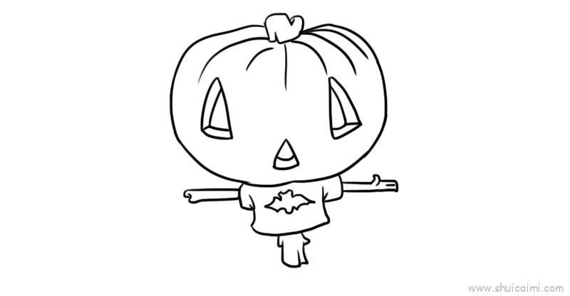 南瓜人儿童画怎么画 南瓜人简笔画图片大全