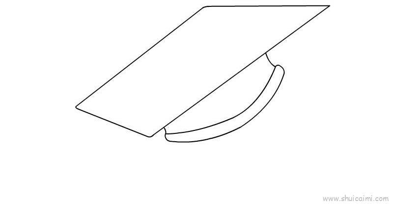 博士帽儿童画怎么画 博士帽简笔画好看