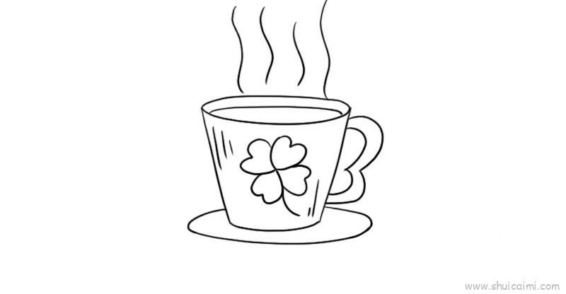 咖啡杯儿童画怎么画 咖啡杯简笔画步骤