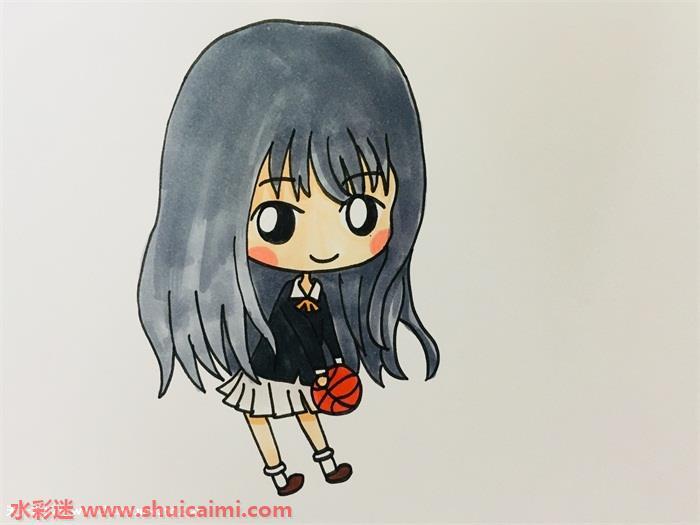 动漫人物赤木晴子怎么画？赤木晴子简笔画步骤教程