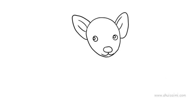 蝶耳犬儿童画怎么画 蝶耳犬简笔画简单