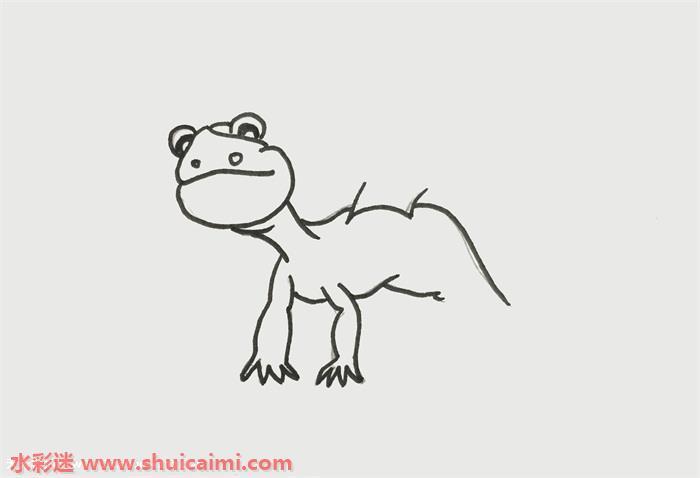 翼龙怎么画 翼龙简笔画简单彩色