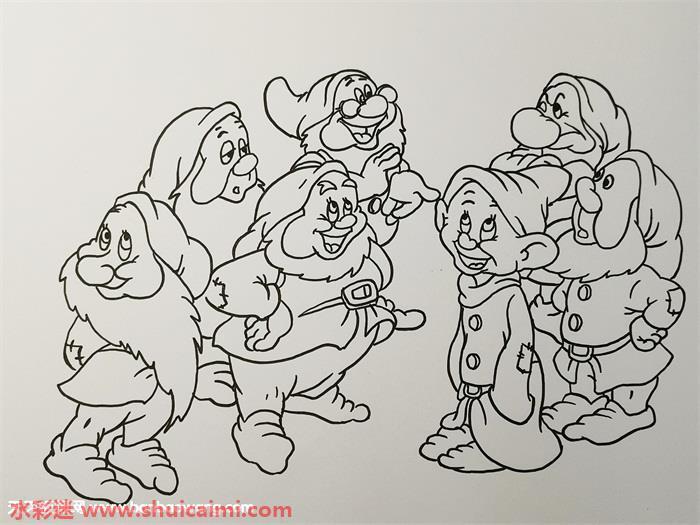 七个小矮人怎么画 七个小矮人简笔画简单易画