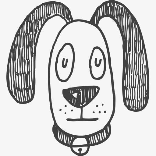 狗头简笔画图片大全 狗头简笔画图片大全可爱卡通