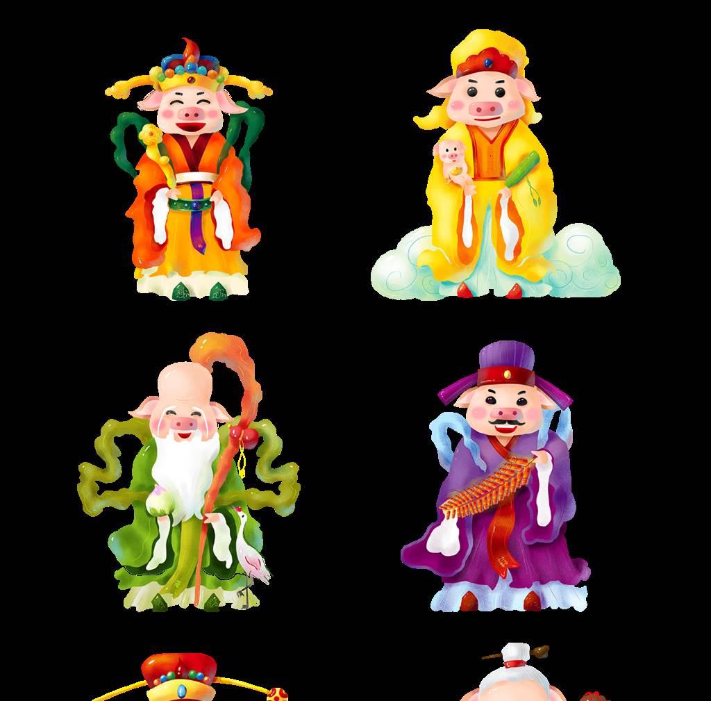 福禄寿喜财简笔画图片 福禄寿喜财简笔画图片大全可爱