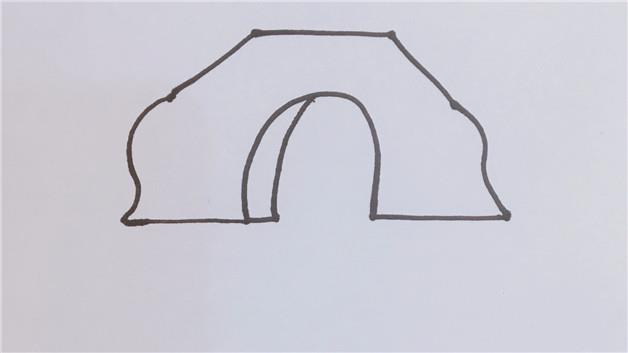 桥的简笔画怎么画 桥简笔画步骤