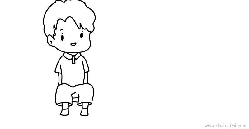 小男孩与小女孩儿童简笔画画法教程