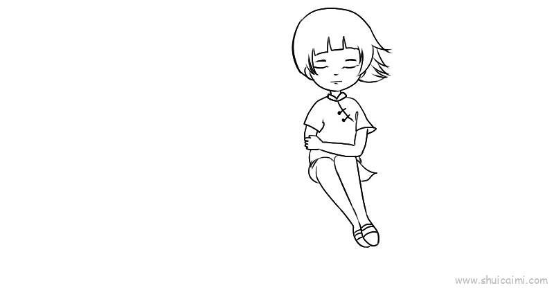 大鱼海棠儿童画怎么画 大鱼海棠简笔画步骤