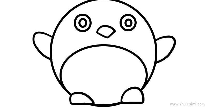 企鹅儿童画怎么画 企鹅简笔画步骤