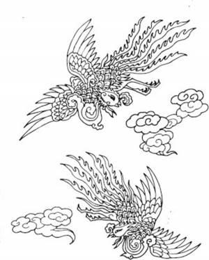 凤凰简笔画 凤凰简笔画霸气