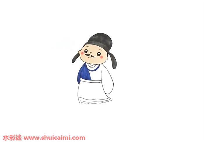 杜牧怎么画 杜牧简笔画画法
