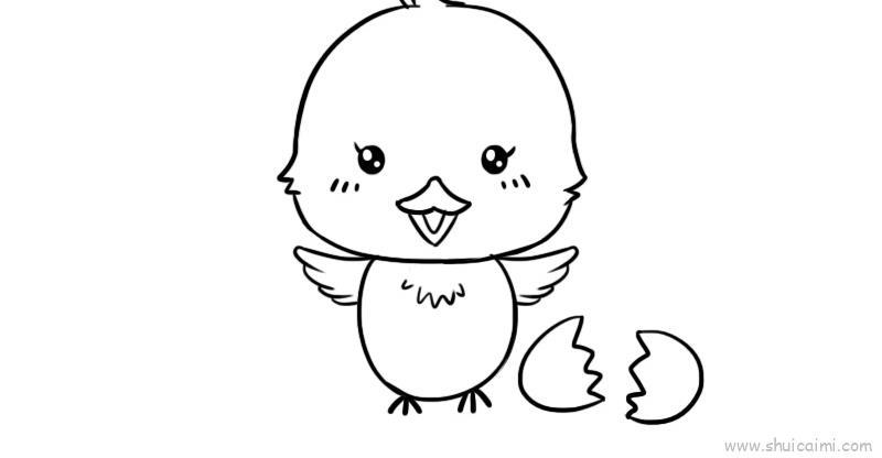 小鸡儿童画怎么画 小鸡简笔画图片大全
