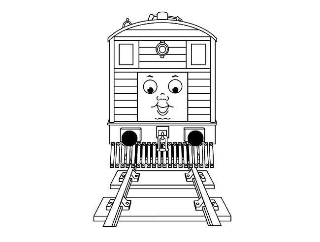 托马斯简笔画 托马斯火车简笔画