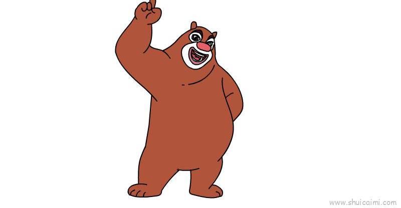 熊大儿童画怎么画 熊大简笔画图片