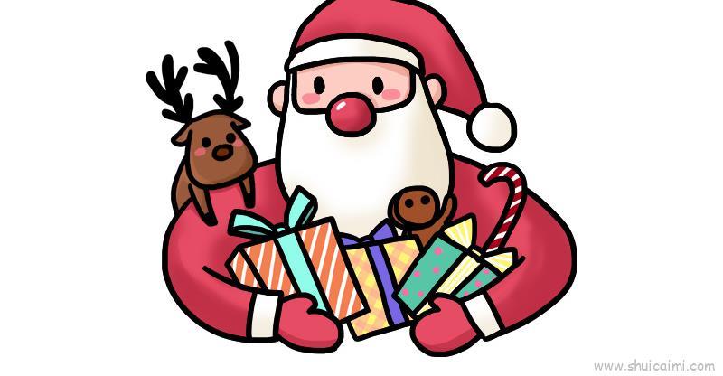 圣诞节圣诞老人儿童画怎么画 圣诞节圣诞老人简笔画简单又好看