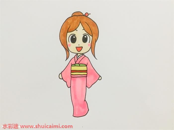 漫画和服怎么画 漂亮的漫画和服简笔画详细教程