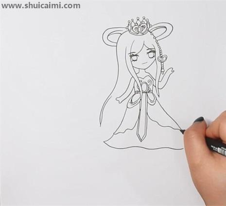 叶罗丽简笔画怎么画 叶罗丽简笔画顺序