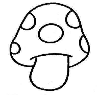 蘑菇简笔画怎么画 蘑菇简笔画高中