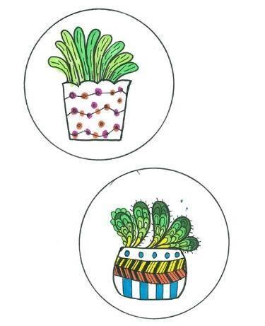 盆栽简笔画图片大全 盆栽简笔画图片大全多肉植物