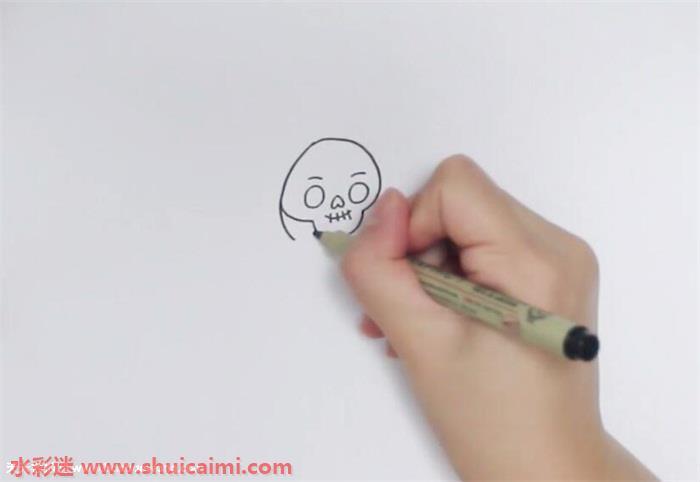 万圣节死神怎么画 死神简笔画步骤