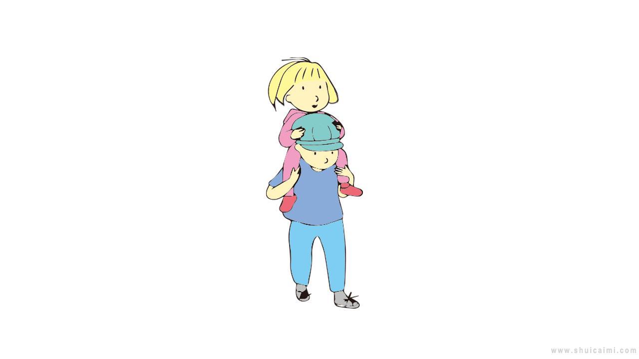 父亲和女儿简笔画怎么画 父亲和女儿简笔画顺序
