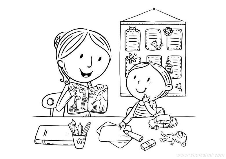 正在上课老师怎么画 正在上课老师简笔画步骤