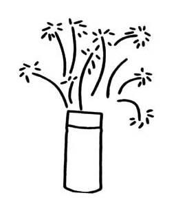 春节放烟花的图片简笔画 春节放烟花的图片简笔画可爱