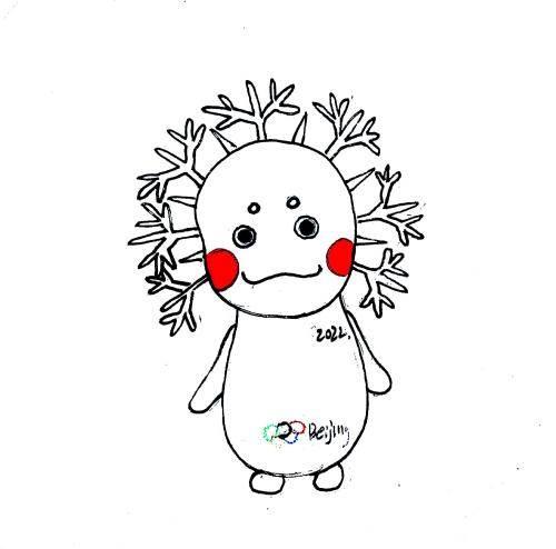 吉祥物简笔画 亚运会吉祥物简笔画