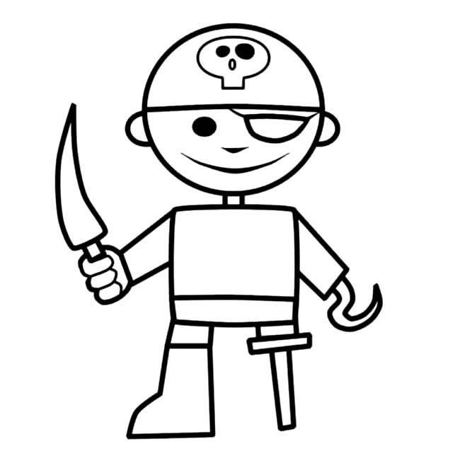 海盗简笔画图片大全 海盗简笔画图片大全大图