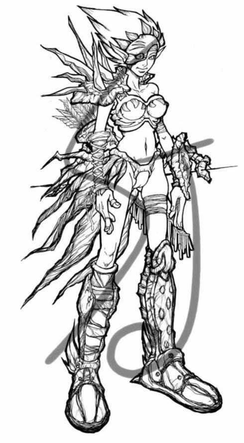 侧面塔尔塔洛斯简笔画 塔尔塔罗斯怎么画