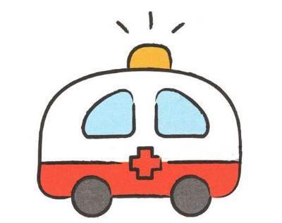 救护车简笔画 救护车简笔画儿童画