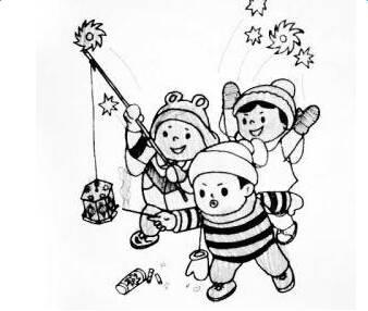 元旦简笔画图片大全 元旦简笔画图片大全彩色