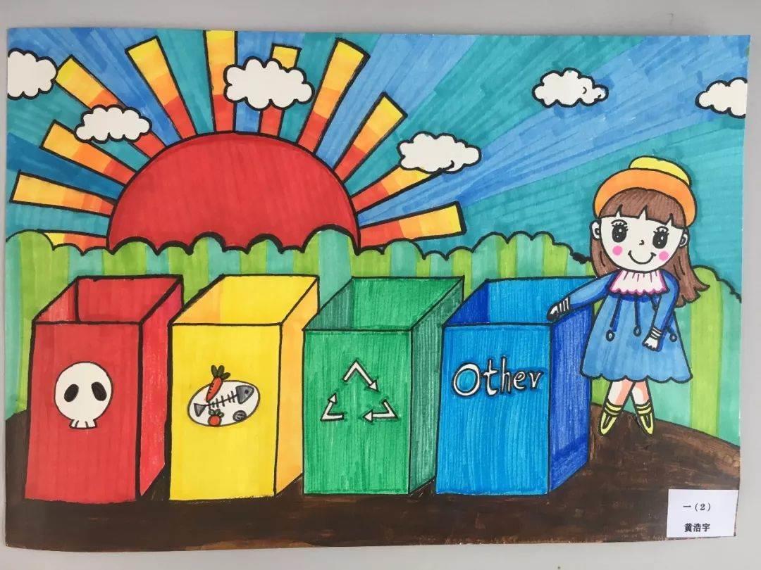 垃圾分类简笔画 垃圾分类简笔画儿童画