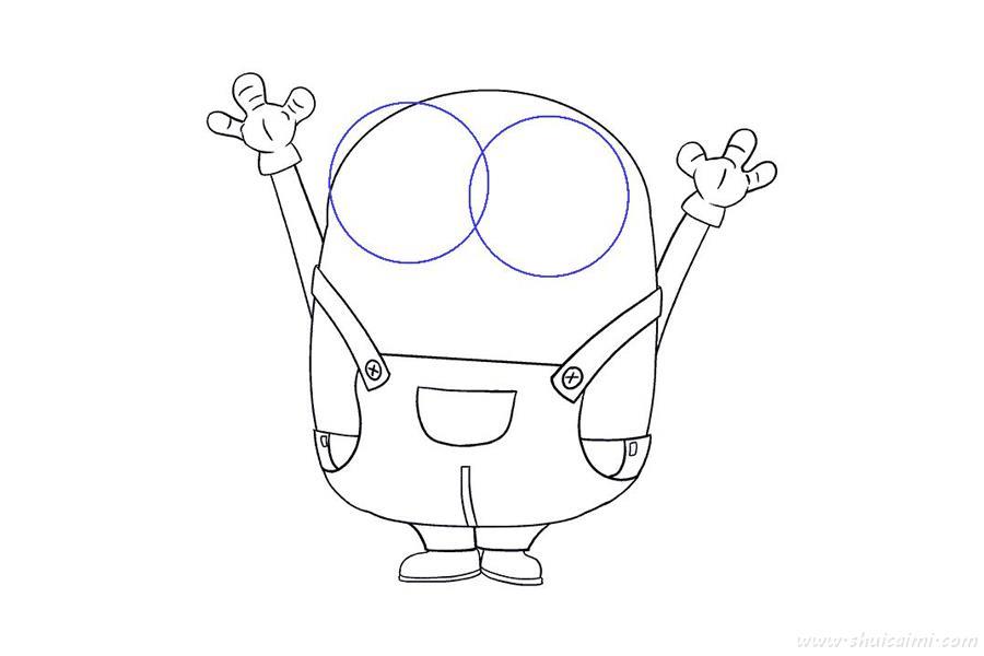 小黄人鲍勃怎么画 小黄人鲍勃简笔画步骤