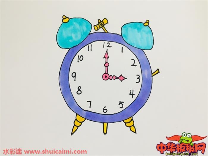 可爱闹钟怎么画 可爱闹钟简笔画图片带颜色