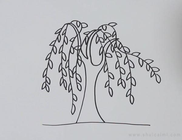 柳树简笔画怎么画 柳树简笔画好看