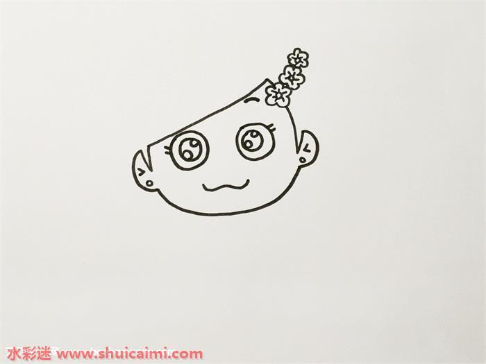 新娘简笔画怎么画步骤