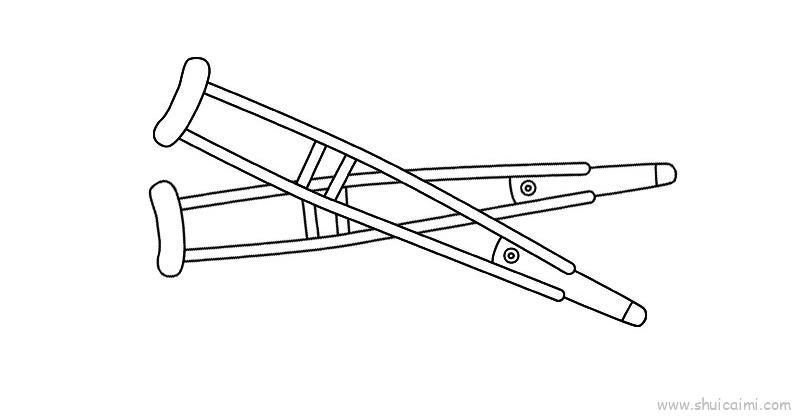 拐杖儿童画怎么画 拐杖简笔画好看