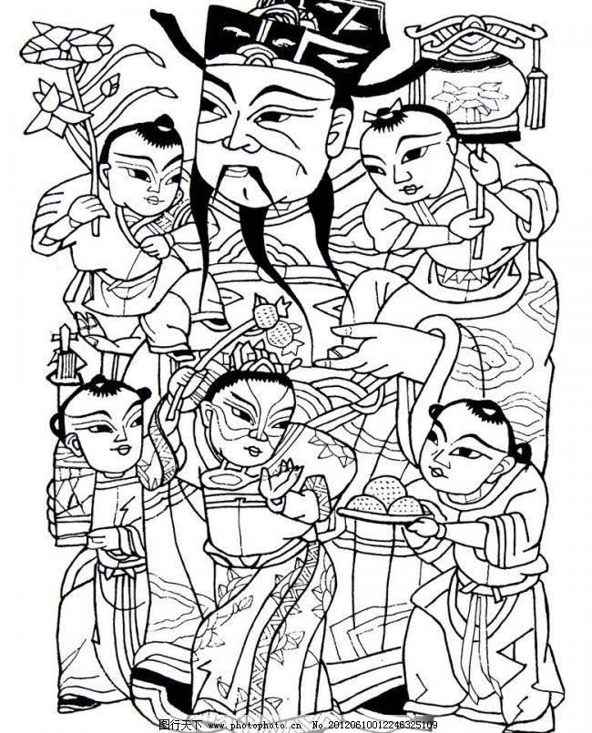 五路财神简笔画怎么画 五路财神简笔画怎么画的