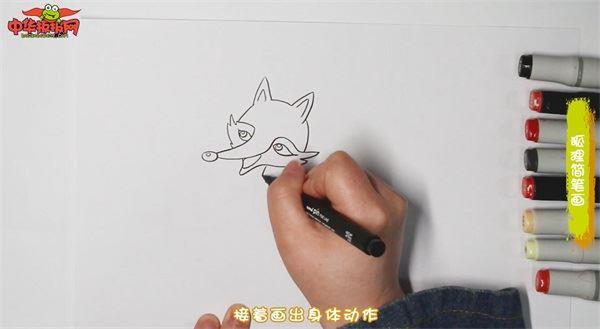 狐狸怎么画 狐狸简笔画彩色